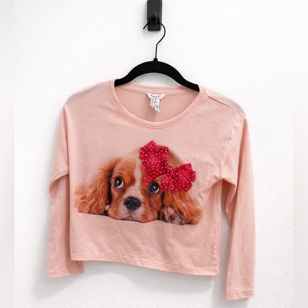 Forever 21 Girls Puppy Graphic Crop Top – Size M (9/10)​​